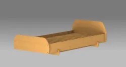 Plywood bed, wood kid bed