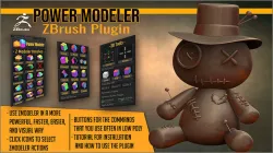 Power Modeler ZBrush Plugin 3D model