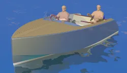 Retro Runabout motorboat
