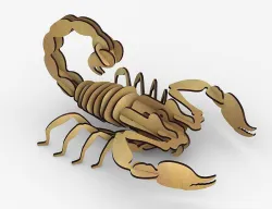 scorpion - Escorpion - rompecabezas 3D puzzle 3D print model