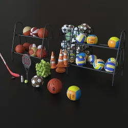Sports equipment Hq 3D model