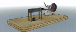 Stirling engine model