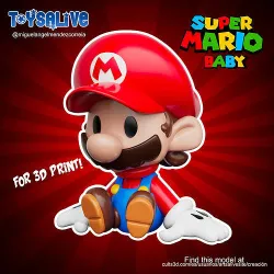SUPER MARIO BABY FOR 3D PRINT 3D print model