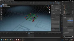 TESSERACT WITH MOTION Low-poly 3D model