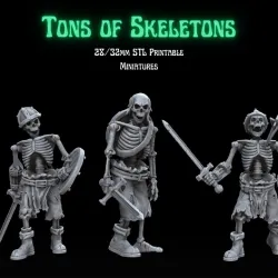 Tons of Skeletons: Equipped Skeletons