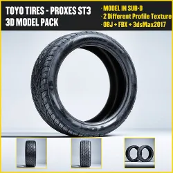 TOYO PROXES ST3 Low-poly 3D model