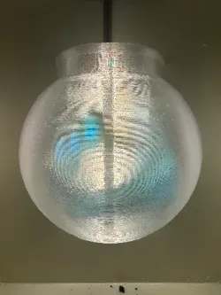 Two lost souls swimming in a fish bowl (lamp)