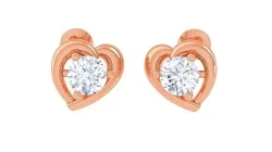 Ultra Light Wt Solitaire Diamond Stud Earrings 3dm stl obj  3D print model