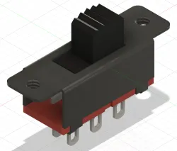 Uxcell 5mm Vertical Slide Switch DPDT 6 Terminals - a18061200ux0214