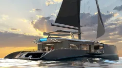 VR Luxury Catamaran Yacht  Metaverse  Baked Low-poly 3D model