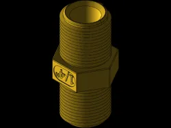 1-4INCH HEX NIPPLE