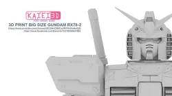 1 per 20 scale  gundam RX78 2 3D print model