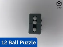 12 Ball Puzzle 3D print model