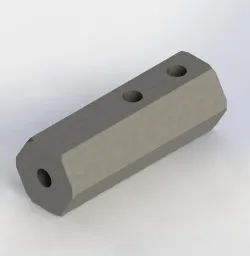12mm hex rod steel adapter for 6mm shafts