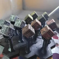 16mm Battletech Dice - Resin Supported Files 3D print model