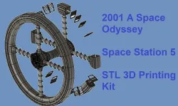 2001 A Space Odyssey Space Station 5 - STL Kit 3D print model