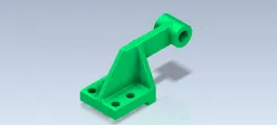 3D CAD Basic exercise/ Hinge Arm/ Brazo de Bisagra/Autodesk Inventor Pro