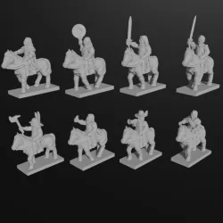 6-15mm 17th Century Pike & Shotte Characters & Command (ECW) (8 Characters) P&S-6