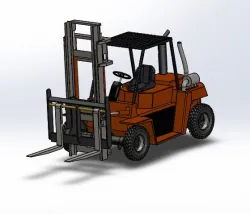 A Heavy Duty Diesel Forklift
