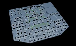 AIRBUS A320 OVERHEAD PANELS 3D print model