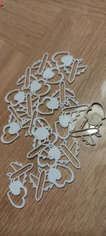 Airplane-Heart Charm