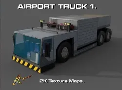 AIRPORT TRUCK 1 Low-poly 3D model