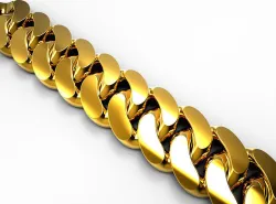 Almond style Cuban link for downloading 3D print model