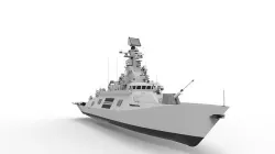 Anti Submarine Corvette Low-poly 3D model