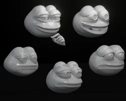 Assorted Pepe Collection - 3D printing 3D print model