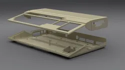 Atari 1040 ST enclosure 3d print model 3D print model
