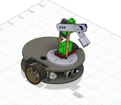 Autonomous Car with Robotic Arm