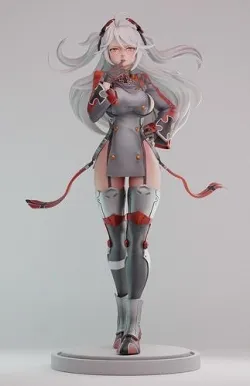 Azur lane Prinz Ougen 3d print 3D print model
