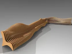 Bionics bench variant 2 3D model