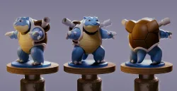 Blastoise - 3D Printable Figure 3D print model