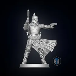 Boba Fett Figurine - Pose 3 3D print model