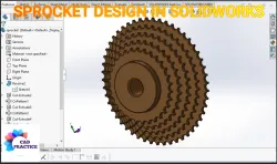 CHAIN SPROCKET IN SOLIDWORKS