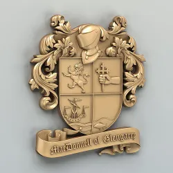 Coat of arms decorative 004 3D print model