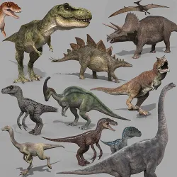 Colossal Dinosaur Pack 8K - fully animated 3D model