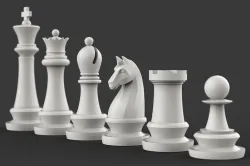 Complete Chess Pieces 3D print model
