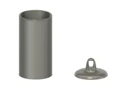 Cover with optional hook for broomstick  rod