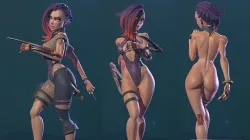 Cyberpunk Girl Blossom Multi Versions SFW NSFW STL 3D print model