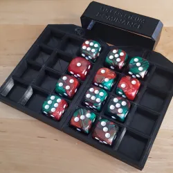 Dice tray for 12 activation dice - full spectrum dominance