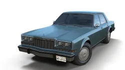 Dodge Diplomat 1980 Low-poly 3D model