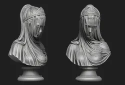 Drapery Bust 3D print model