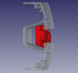 Drop-in T-Nut for Aluminium Rail