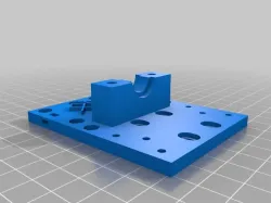 E3D V6 Mounting Plate for Anet A8 (fixed nut traps)