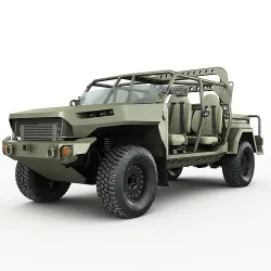 Electric Chevy Colorado ZR2 military ISV 3D model