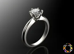 Engagement ring set 0068 3D print model
