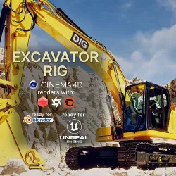 Excavator Rig 3D model