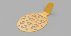 Face painting stencil - leopard skin pattern